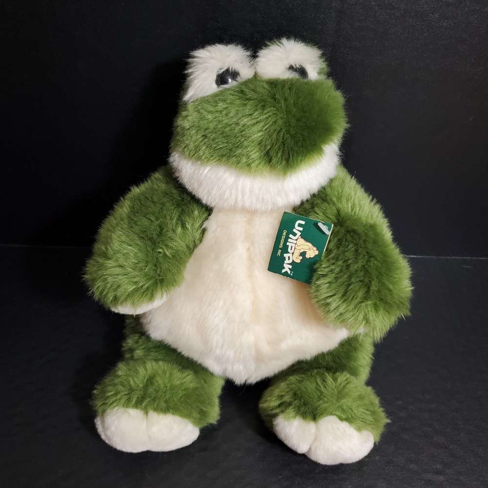 Unipak Plumpee Toadie Plush 9" Pudgy Stuffed Animal Frog Toad W/Tags